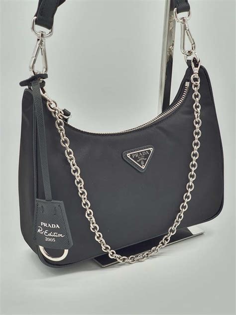 pochette prada nera|authentic prada bags.